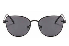 Load image into Gallery viewer, metal clip on sunglasses 33077 cateye shape optical glasses frame with clip on removable polarized sunglasses lenses for women