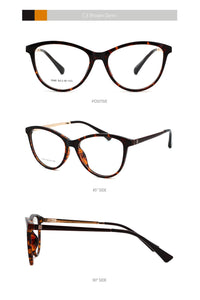 Retro Women Cateye Glasses Frame Fashion Optical Eyewear Female Vintage Mypoia Prescription Glasses Cute Spectacles