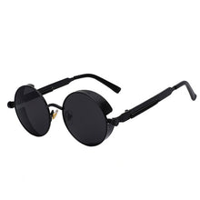 Load image into Gallery viewer, 2022 Vintage Steampunk Sunglasses Round Punk Alloy Metal Retro Red Sun Glasses Women Goggles Men Gothic Style Shades