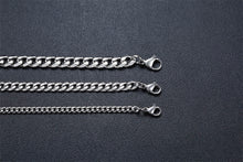 Carica l&#39;immagine nel visualizzatore di Gallery, CUBAN LINK 3 TO 7 MM  STAINLESS STEEL NECKLACE FOR MEN CHOKER JEWELRY