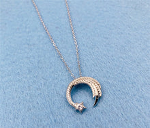 Load image into Gallery viewer, new original Silver Color  slip falling meteor micro-inlaid necklace Meteor Garden fashion trend jewelry