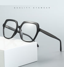 Carica l&#39;immagine nel visualizzatore di Gallery, Plastic Titanium Glasses Frames Polygon Anti Blue Men Women Optical Fashion Computer Glasses