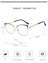 Load image into Gallery viewer, 2022 Metal Square Anti-blue Glasses Frame Women Vintage Transparent Eyeglasses Female Spectacles Oculos Feminino