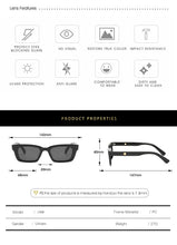 Load image into Gallery viewer, 2022 New Women Rectangle Vintage Sunglasses Brand Designer Retro Points Sun Glasses Female Lady Eyeglass Cat Eye Driver Goggles