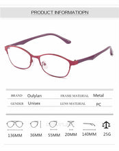 Carica l&#39;immagine nel visualizzatore di Gallery, Women Business Finished Myopia Glasses Student Anti Blue Light Computer Nearsighted Eyeglasses Prescription -1.0 1.5 to6