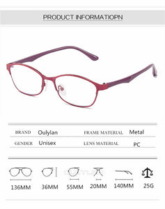 Women Business Finished Myopia Glasses Student Anti Blue Light Computer Nearsighted Eyeglasses Prescription -1.0 1.5 to6