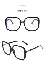 Load image into Gallery viewer, Vintage Oversized Square Glasses Frame Women 2022 New Retro Big Eyeglasses Female Clear Lens Optical Spectacles Transparent
