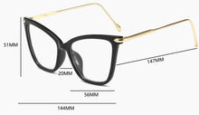 Load image into Gallery viewer, Sexy Red Eyeglasses Frame Women Cat Eye Glasses Clear Lens Sunglasses Frame Fashion Spectacles Oversized Eyewear Metal Legs