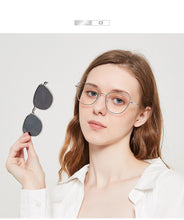 Load image into Gallery viewer, vogue cat eye Sunglasses Women Polarized Magnet Clip On Sun Glasses For Women Female Prescription Oculos