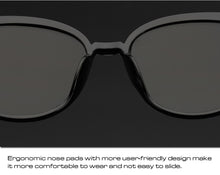 Load image into Gallery viewer, Black Cat Eye Sunglasses Women Luxury Eyewear Black Retro Female Sunglass Mirror Round Cateye Glasses For Woman
