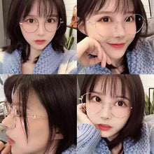 Load image into Gallery viewer, Cute 3D Panda Glasses Anti-Blue Light Anti-Radiation Glasses Round Shaped Fashion for Women TC21