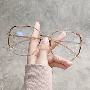 2022 Trends Anti Blue Light Oversized Glasses Computer Women Blue Blocking Gaming  Men Transparen Eyeglasses Spectacles Frame