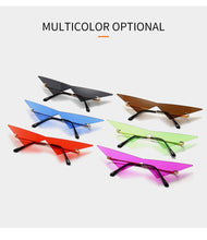 Load image into Gallery viewer, Fashion Rimless Triangle Sunglasses Catwalk Women's Luxury Funny Sun Glasses Shades for Women UV400 2022 Brand Designer SG040