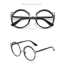 Load image into Gallery viewer, Retro Round Metal Prescription Eyeglasses Frames Luxury Brand Design Clear Glasses Women Fashion Customizable Diopters Glasses