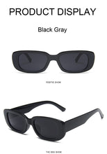 Carica l&#39;immagine nel visualizzatore di Gallery, 2022 Occhiali da sole quadrati Donna Luxury Brand Viaggi Piccolo rettangolo Occhiali da sole Moda femminile Retro Lunette De Soleil Femme 