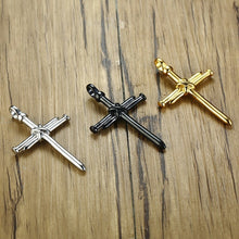 Load image into Gallery viewer, New Fashion Arrow Necklace for Men Black Metal Punk POP Cross Pendant Necklace Trendy Simple Chain Jewelry Gift collar hombre
