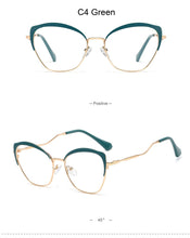 Load image into Gallery viewer, Vintage Women Eyeglasses Retro Optical Cat Eye Glasses Frame Brand Design Plain Eye Glasses Oculos De Grau Femininos