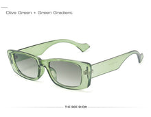 Load image into Gallery viewer, SO&amp;EI Retro Small Rectangle Sunglasses Women Ins Popular Fashion Candy Color Eyewear Men Square Sun Glasses Shades UV400