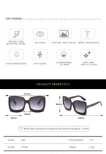 Load image into Gallery viewer, New Fashion Oversized Women Sunglasses Brand Designer Plastic Female Big Frame Gradient Sun Glasses UV400 gafas de sol mujer