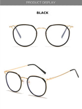 Load image into Gallery viewer, Cat Eye Glasses Frames Anti Blue Light Eyeglasses for Women Retro Optical Spectacles Ladies Fake Eyewear Myopia Frame