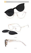 Load image into Gallery viewer, Vintage Cateye Sunglasses Women Clip on Brand Designer Optical Myopia Eyeglass Frame Prescription glasses Multifunction