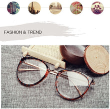 Carica l&#39;immagine nel visualizzatore di Gallery, Women&#39;s  Fashion Eyeglasses Frame Oversized Cat Eye Glasses Frame Clear Lens Eyeglass Black Frame  Reading Glasses UV400