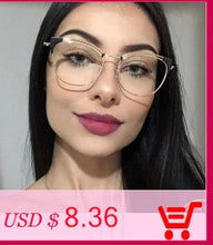 Load image into Gallery viewer, 2022 Fashion Square Anti-blue Glasses Frame Women Vintage Metal Optical Transparent Eyeglasses Female No Degree Oculos Feminino