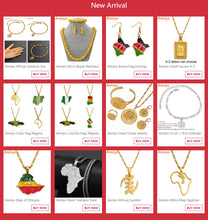 Carica l&#39;immagine nel visualizzatore di Gallery, Anniyo Length 53CM/83CM/200CM Width 9MM, Ethiopian Thick Necklaces Women Gold Color Africa Eritrea Men Chain Dubai Arab #046506