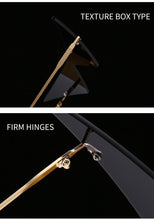 Load image into Gallery viewer, Fashion Rimless Triangle Sunglasses Catwalk Women's Luxury Funny Sun Glasses Shades for Women UV400 2022 Brand Designer SG040