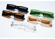 Carica l'immagine nel visualizzatore di Gallery, Occhiali da sole rettangolari piccoli alla moda da donna 2022 Steampunk anni '90 Occhiali da sole UV400 Occhiali da sole gotici da spiaggia Cat Eye Hip Hop Eyewear 