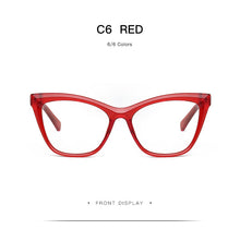 Load image into Gallery viewer, 2022 Fashion Cat Eye Glasses Frame for Women Optical Retro eyeglasses frames Myopia Prescription anti blue ray glasses eyewear