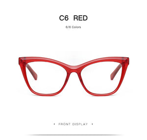 2022 Fashion Cat Eye Glasses Frame for Women Optical Retro eyeglasses frames Myopia Prescription anti blue ray glasses eyewear