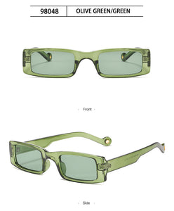 Trendy piccolo rettangolo occhiali da sole donne 2022 Y2k Steampunk anni '90 occhiali da sole UV400 gotico vacanza spiaggia Cat Eye Hippie Eyewear