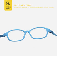Load image into Gallery viewer, Square Unisex TR90 Flexible Ultralight Glasses Frame Kids Optical Clear Silicone Eyeglasses Boy Girls UV400