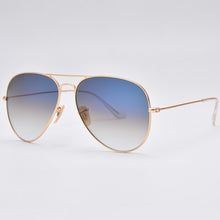 Load image into Gallery viewer, Classic 3025 pilot sunglasses men women  58mm and 62mm crystal glass mirror lens brown gradient sunglass UV400 protection