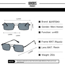 Load image into Gallery viewer, 2022 Brands Design Women Anti-Reflective Mirror Sunglasses Fashion Metal Square Glasses Classic Men Out Door Sun Glasses Uv400