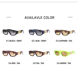 New Irregular Frame For Women Mem Fashion Sunglasses Luxury Black Pink Retro Glasses