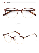 Load image into Gallery viewer, Vintage Square Women&#39;s glasses frames Myopia Man Glasses Prescription Ladies Spectacles Clear Female Optical Eyeglasses Metal