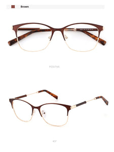 Vintage Square Women's glasses frames Myopia Man Glasses Prescription Ladies Spectacles Clear Female Optical Eyeglasses Metal