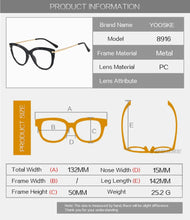 Load image into Gallery viewer, Fashion Cat Eye Glasses Frames Transparent Eyeglasses for Women Sexy Frame Trending Style Brand Optical Computer Eyewear