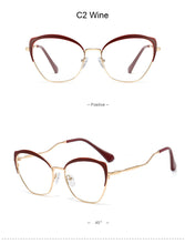 Load image into Gallery viewer, Vintage Women Eyeglasses Retro Optical Cat Eye Glasses Frame Brand Design Plain Eye Glasses Oculos De Grau Femininos