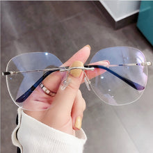 Load image into Gallery viewer, Transparent Rimless Eyeglasses Frames for Women Blue Llight Blocking Glasses Men Computer Optical Frame