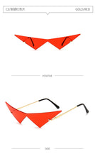 Load image into Gallery viewer, Fashion Rimless Triangle Sunglasses Catwalk Women's Luxury Funny Sun Glasses Shades for Women UV400 2022 Brand Designer SG040