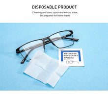 Load image into Gallery viewer, MERRY&#39;S Lens Cleaning Wipes Cleaning for Glasses Lenses Sunglasses Camera Lenses Cell Phone Laptop Lens Clothes 100ct Pack