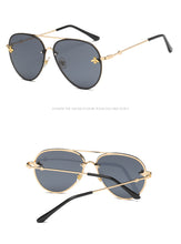 Load image into Gallery viewer, Brand Design 2022 Fashion Women Small Bee Sunglasses Colourful Rivet Glasses Female Male Outdoor Traveling Eyeglasses UV400