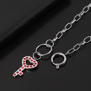 100% Stainless Steel Female Symbol Internet Girl She Devil Igirl Choker Necklace for Women Heavy Gothic Streetwear Chain Jewelry