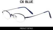 Carica l&#39;immagine nel visualizzatore di Gallery, Gmei Optical Semi Rimless Pure Titanium Women Glasses Frame Small Face Suitable Prescription Spectacles Frames Eyewear W8005