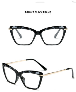 Square Women reading Glasses Frame Crystal Multi-section Brand Design Optical Computer oculos Glasses gafas de lectura mujer