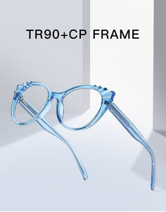 Gmei Optical Designed Transparent Women Glasses Frame Oval Female Clear Myopia Prescription Eyeglasses Frames 2037