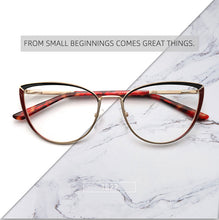 Load image into Gallery viewer, Myopia Women&#39;s Glasses Optical Retro Prescription Glasses Grade Female Reading Glasses Cat Eye Eyeglass Frames Brand NEW YINSQER